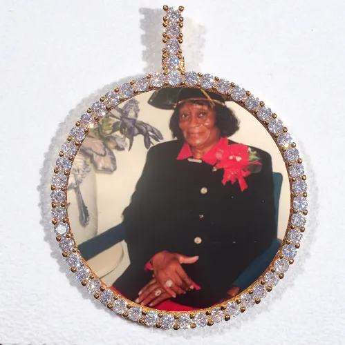 LARGE 3D CIRCLE CUSTOM PICTURE PENDANT sold by The GUU Shop