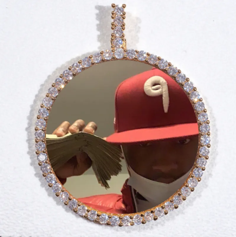 LARGE 3D CIRCLE CUSTOM PICTURE PENDANT sold by The GUU Shop