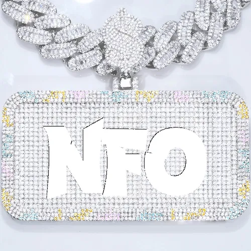 CUSTOM LETTER NECKLACE 3D COLORFUL SQUARE sold by The GUU Shop