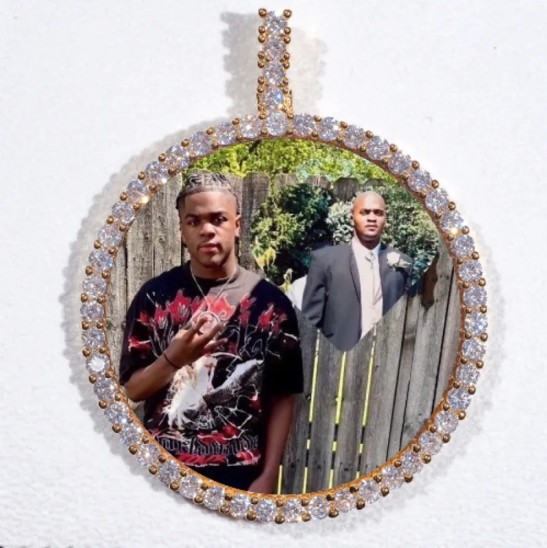 LARGE 3D CIRCLE CUSTOM PICTURE PENDANT sold by The GUU Shop