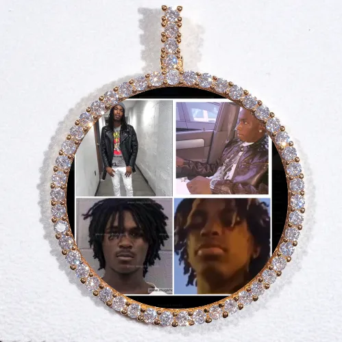 LARGE 3D CIRCLE CUSTOM PICTURE PENDANT sold by The GUU Shop