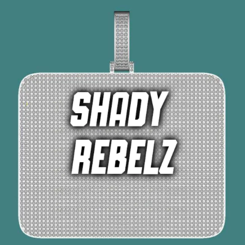 CUSTOM LETTER NECKLACE 3D BIG SQUARE sold by The GUU Shop