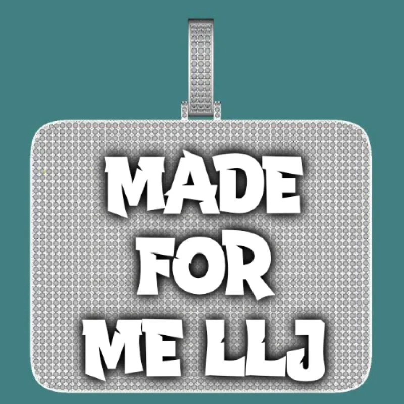 CUSTOM LETTER NECKLACE 3D BIG SQUARE sold by The GUU Shop