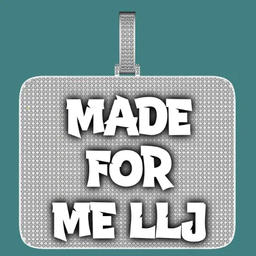 CUSTOM LETTER NECKLACE 3D BIG SQUARE sold by The GUU Shop