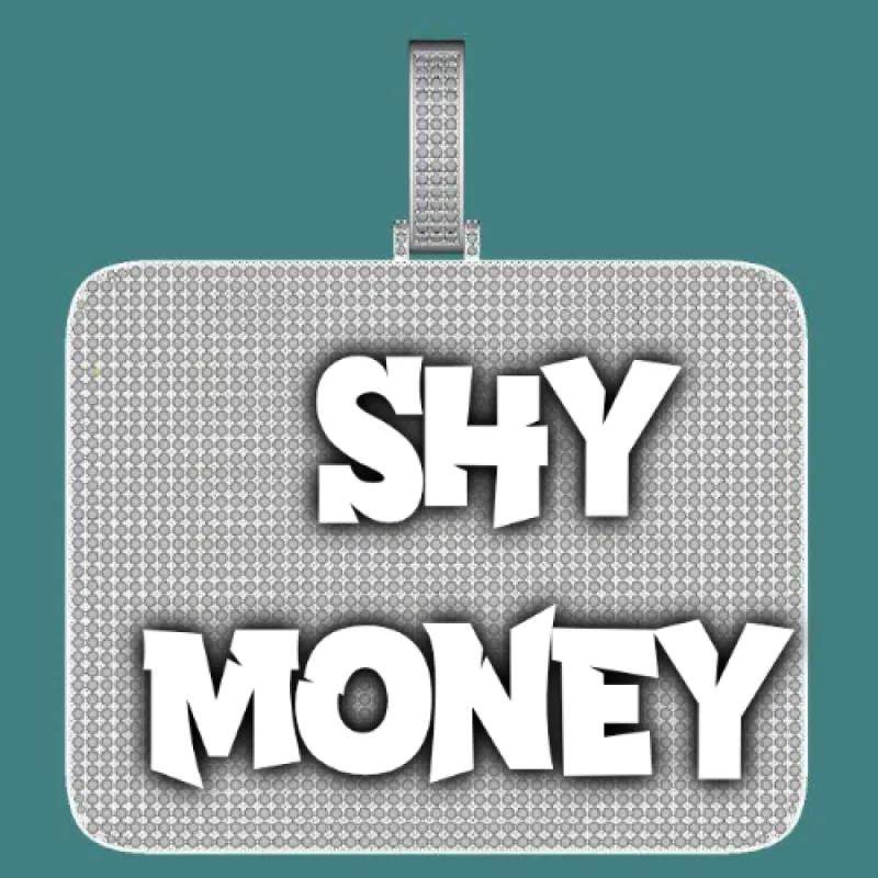 CUSTOM LETTER NECKLACE 3D BIG SQUARE sold by The GUU Shop