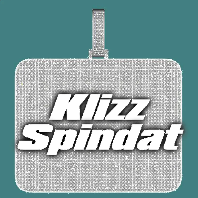 CUSTOM LETTER NECKLACE 3D BIG SQUARE sold by The GUU Shop