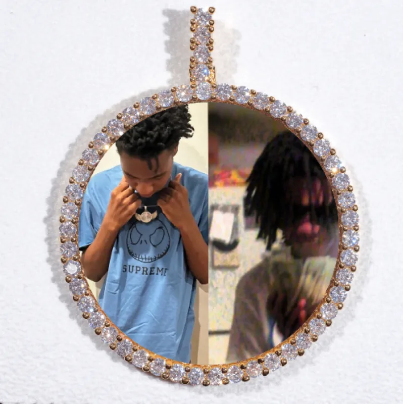 LARGE 3D CIRCLE CUSTOM PICTURE PENDANT sold by The GUU Shop