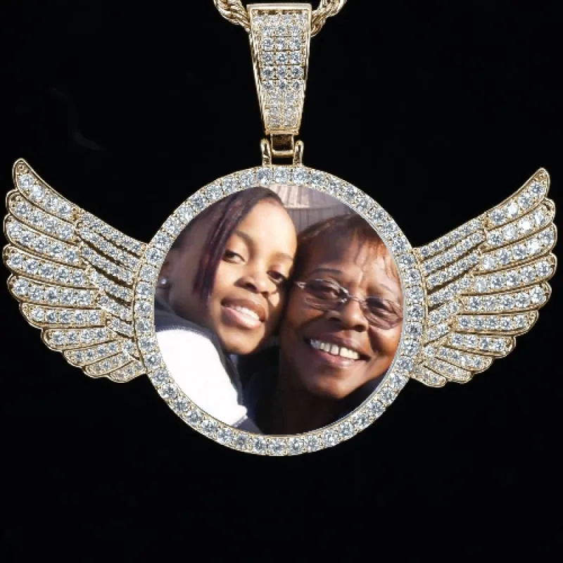 3D CIRCLE CUSTOM PICTURE PENDANT SMALL SIZE sold by The GUU Shop