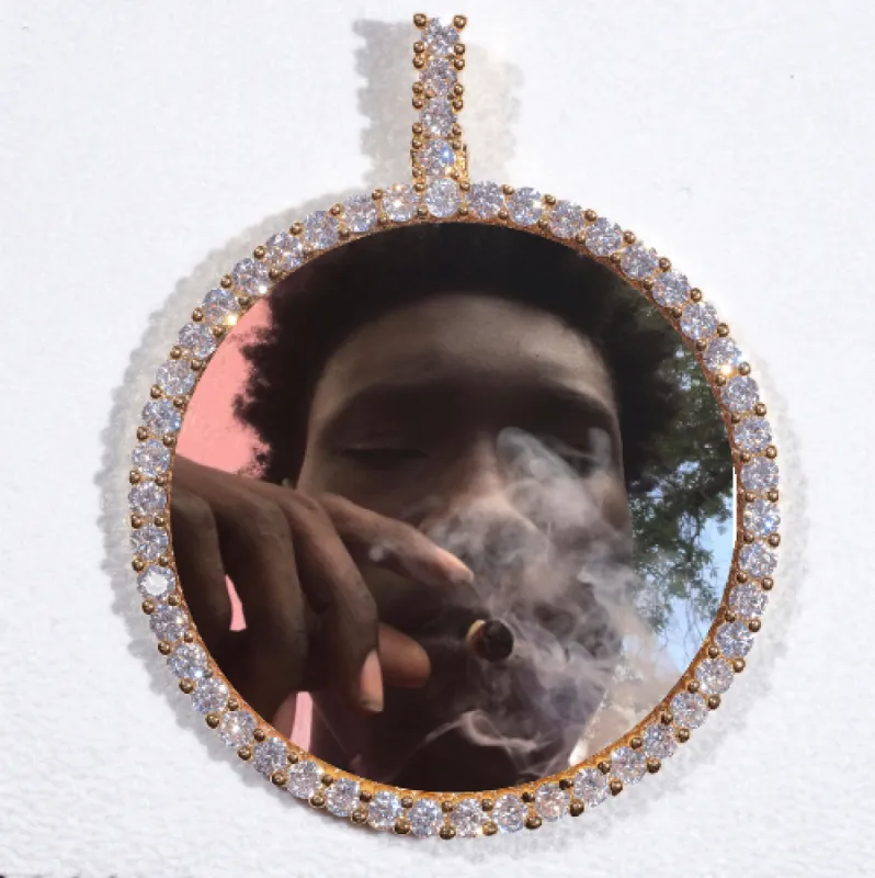 LARGE 3D CIRCLE CUSTOM PICTURE PENDANT sold by The GUU Shop