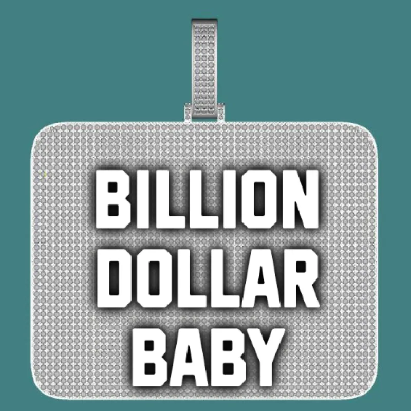 CUSTOM LETTER NECKLACE 3D BIG SQUARE sold by The GUU Shop