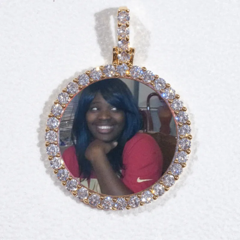 3D CIRCLE CUSTOM PICTURE PENDANT SMALL SIZE sold by The GUU Shop