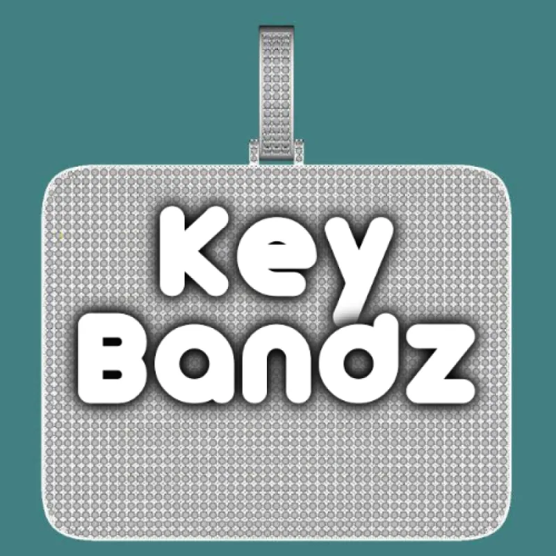 CUSTOM LETTER NECKLACE 3D BIG SQUARE sold by The GUU Shop