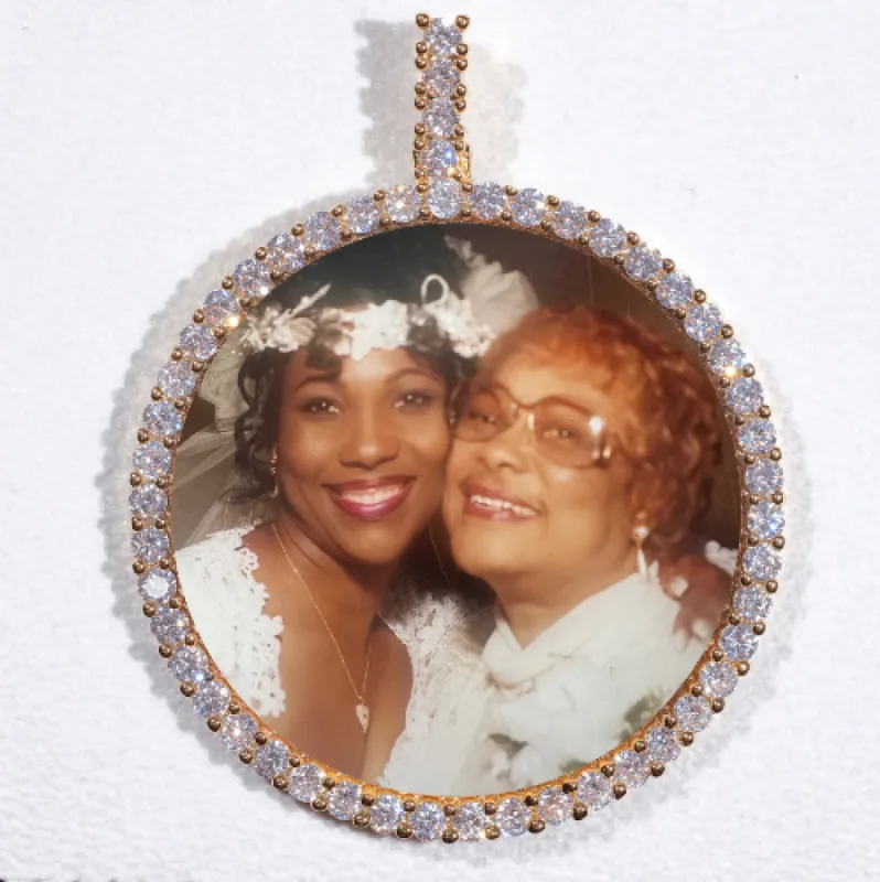 LARGE 3D CIRCLE CUSTOM PICTURE PENDANT sold by The GUU Shop