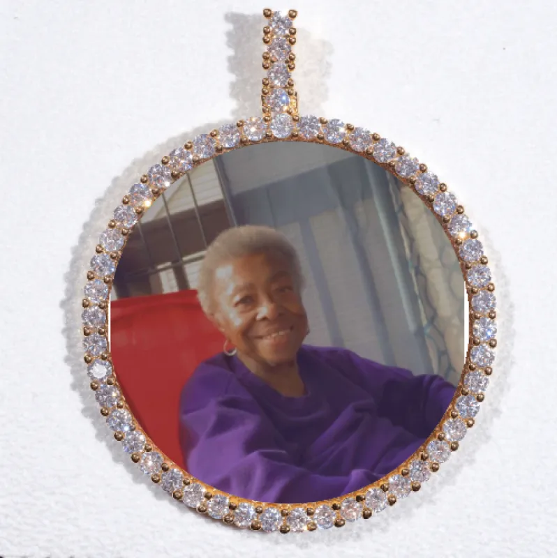 LARGE 3D CIRCLE CUSTOM PICTURE PENDANT sold by The GUU Shop