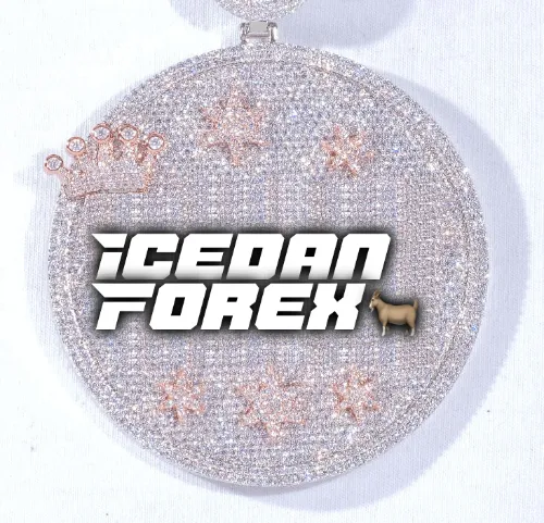 CUSTOM LETTER NECKLACE 3D BIG CROWN DISC sold by The GUU Shop