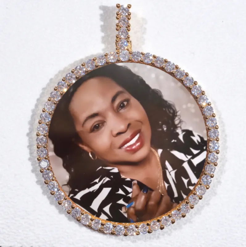 LARGE 3D CIRCLE CUSTOM PICTURE PENDANT sold by The GUU Shop