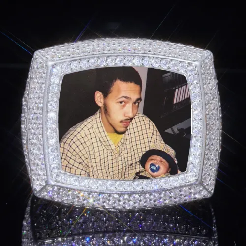 3D CUSTOM PICTURE ICED RING sold by The GUU Shop