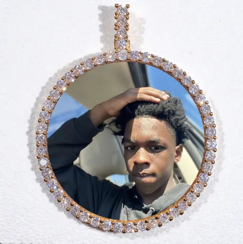 LARGE 3D CIRCLE CUSTOM PICTURE PENDANT sold by The GUU Shop