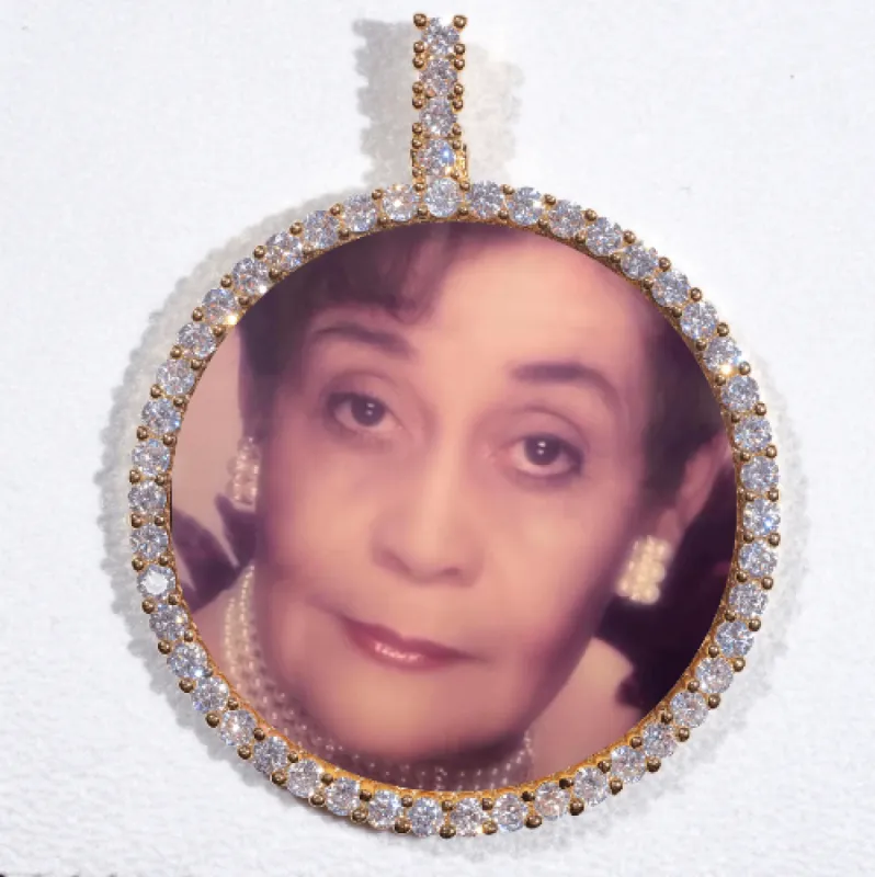 LARGE 3D CIRCLE CUSTOM PICTURE PENDANT sold by The GUU Shop