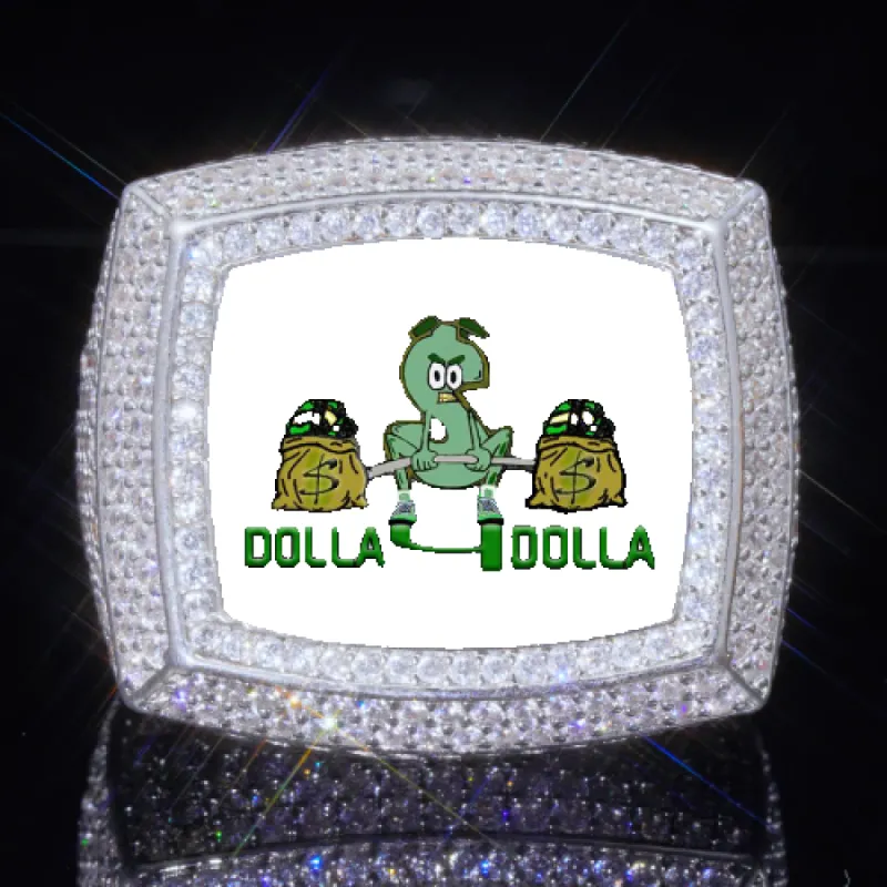 3D CUSTOM PICTURE ICED RING sold by The GUU Shop