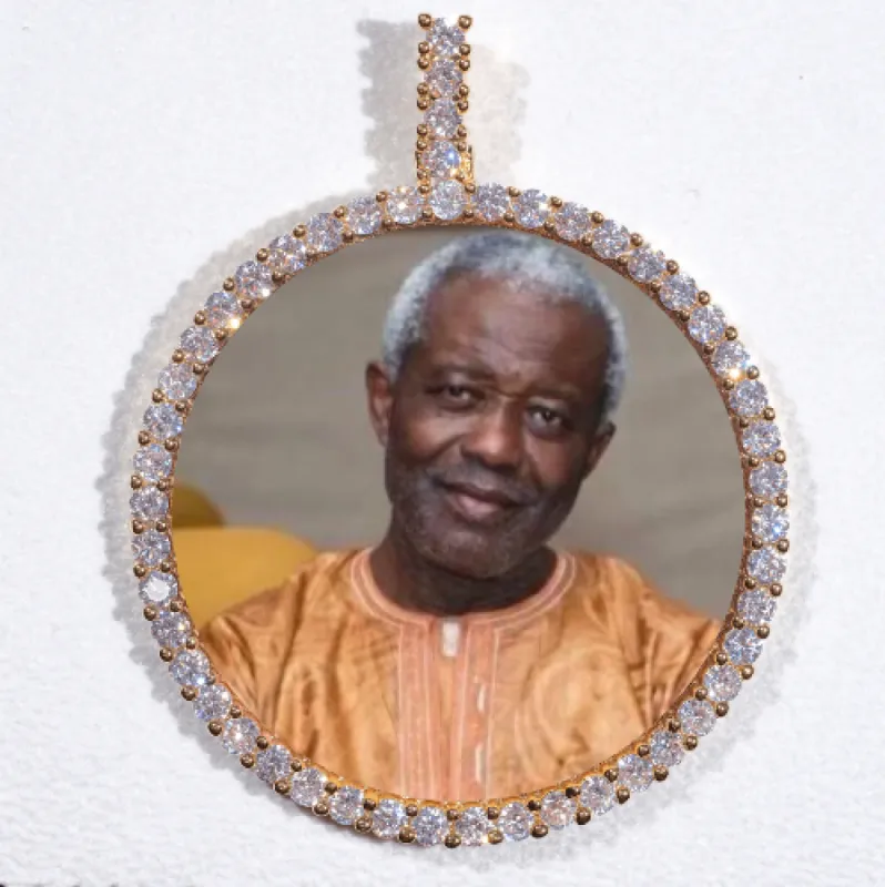 LARGE 3D CIRCLE CUSTOM PICTURE PENDANT sold by The GUU Shop