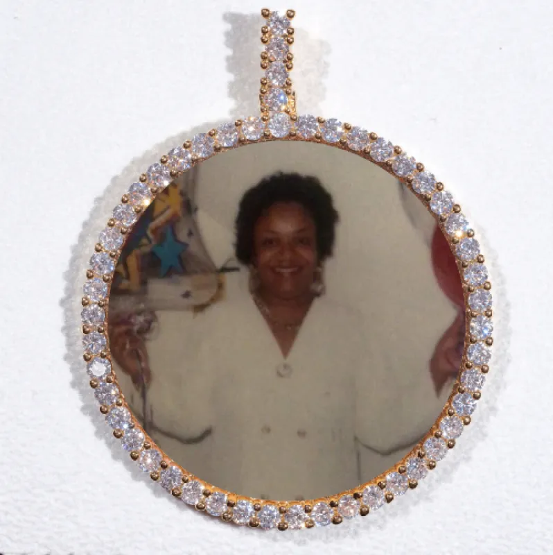 LARGE 3D CIRCLE CUSTOM PICTURE PENDANT sold by The GUU Shop