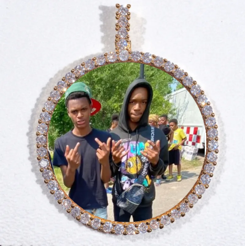 LARGE 3D CIRCLE CUSTOM PICTURE PENDANT sold by The GUU Shop