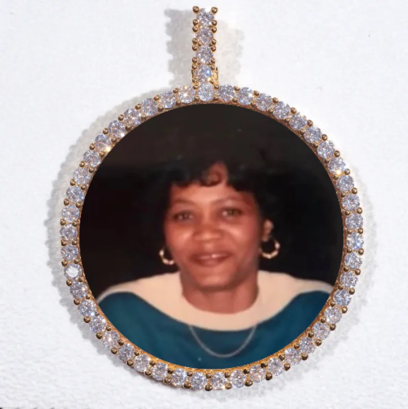 LARGE 3D CIRCLE CUSTOM PICTURE PENDANT sold by The GUU Shop