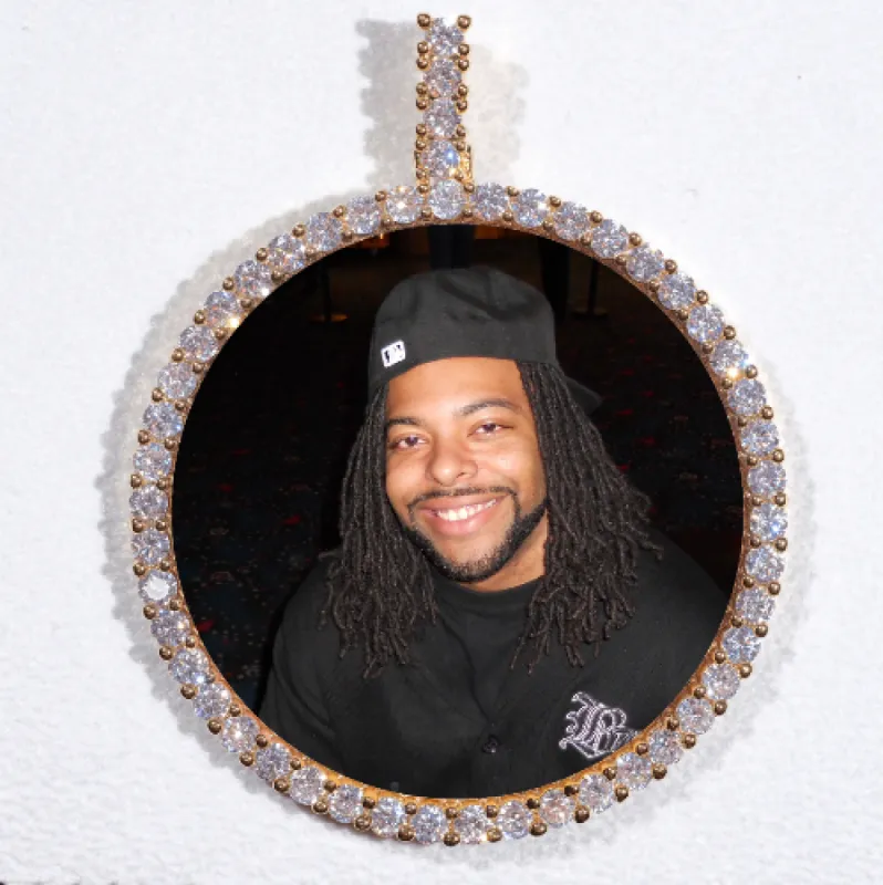 LARGE 3D CIRCLE CUSTOM PICTURE PENDANT sold by The GUU Shop