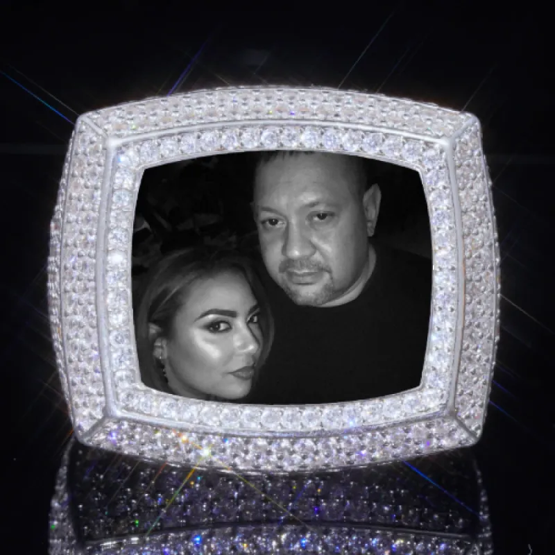 3D CUSTOM PICTURE ICED RING sold by The GUU Shop