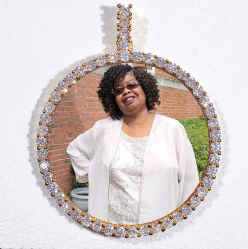 LARGE 3D CIRCLE CUSTOM PICTURE PENDANT sold by The GUU Shop