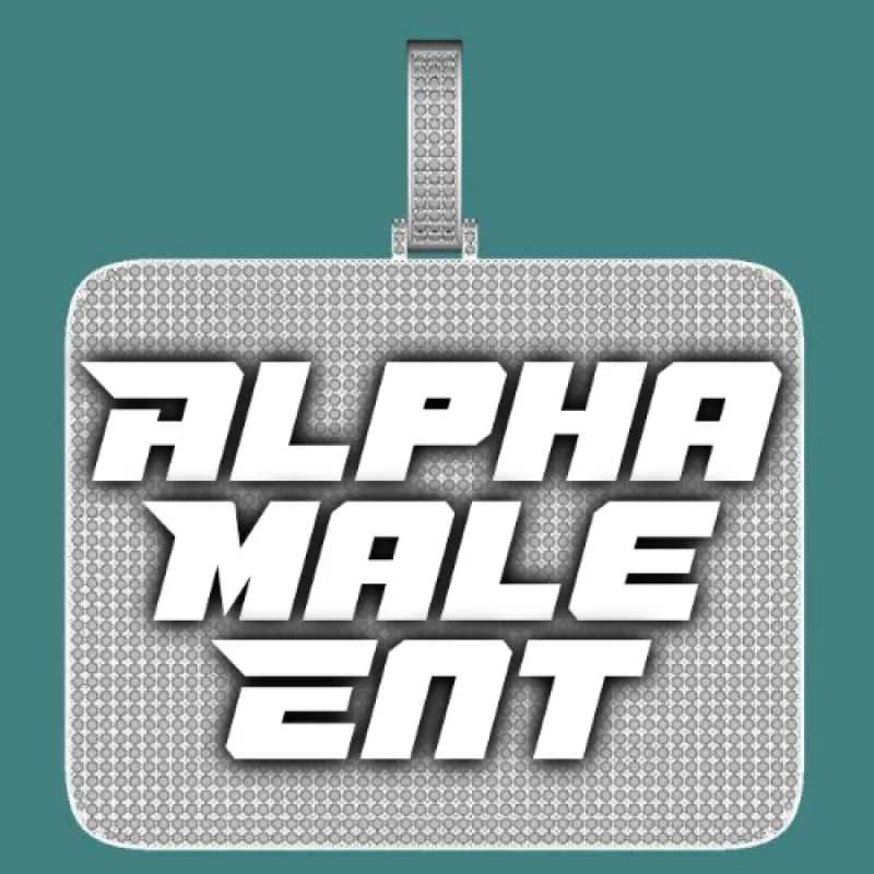 CUSTOM LETTER NECKLACE 3D BIG SQUARE sold by The GUU Shop