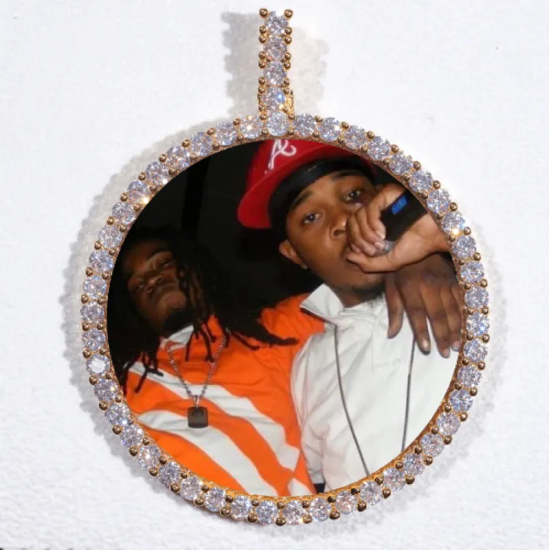 LARGE 3D CIRCLE CUSTOM PICTURE PENDANT sold by The GUU Shop