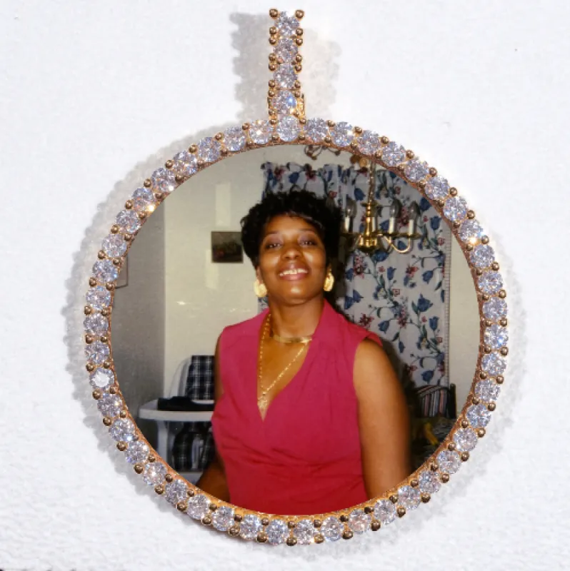 LARGE 3D CIRCLE CUSTOM PICTURE PENDANT sold by The GUU Shop