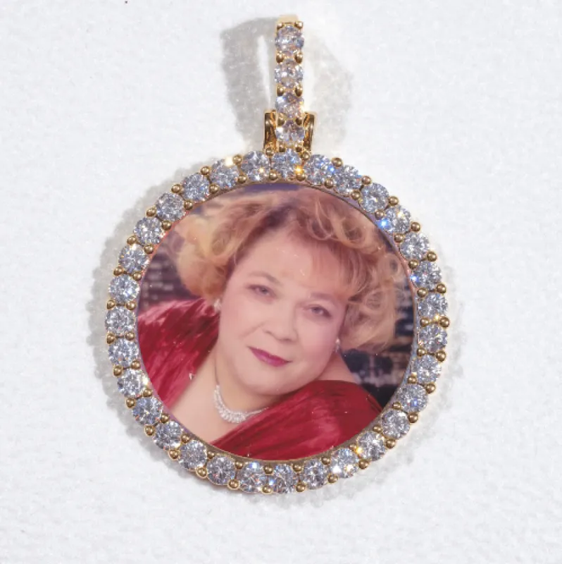 3D CIRCLE CUSTOM PICTURE PENDANT SMALL SIZE sold by The GUU Shop