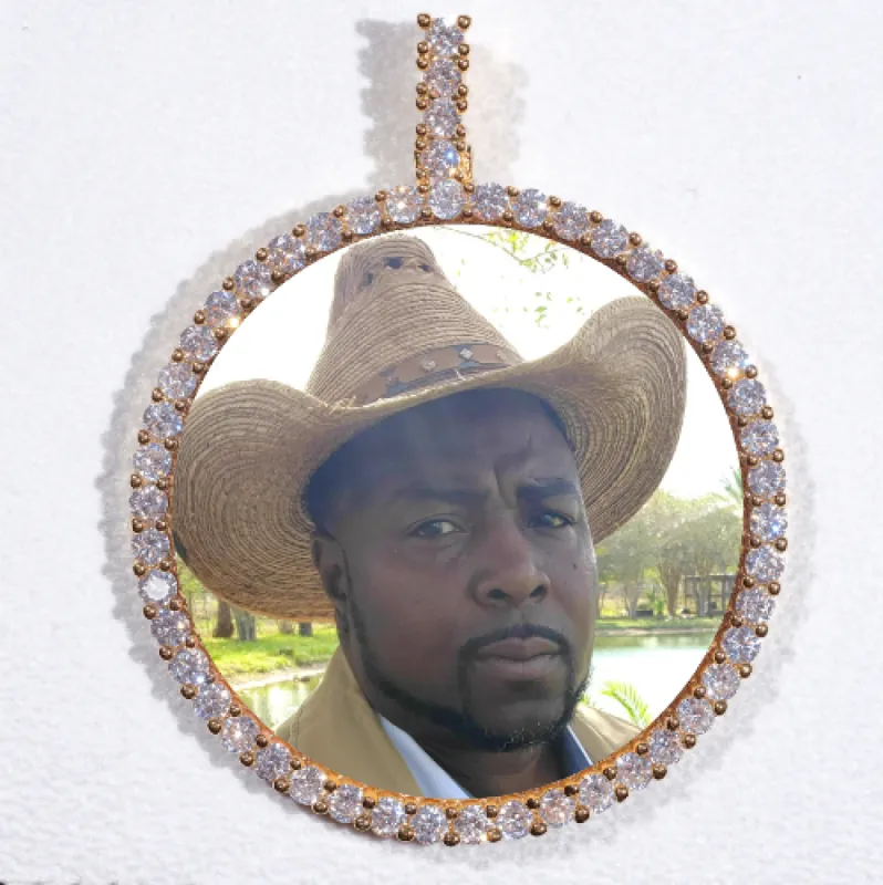 LARGE 3D CIRCLE CUSTOM PICTURE PENDANT sold by The GUU Shop