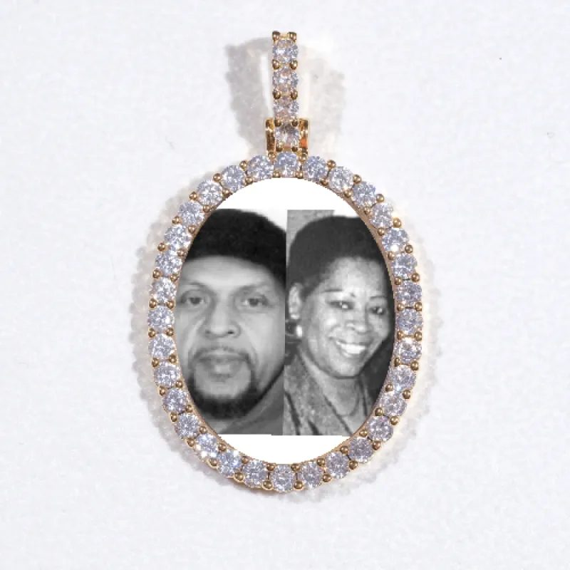 3D Oval Custom Picture Pendant made by The GUU Shop