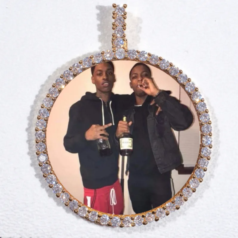 LARGE 3D CIRCLE CUSTOM PICTURE PENDANT sold by The GUU Shop