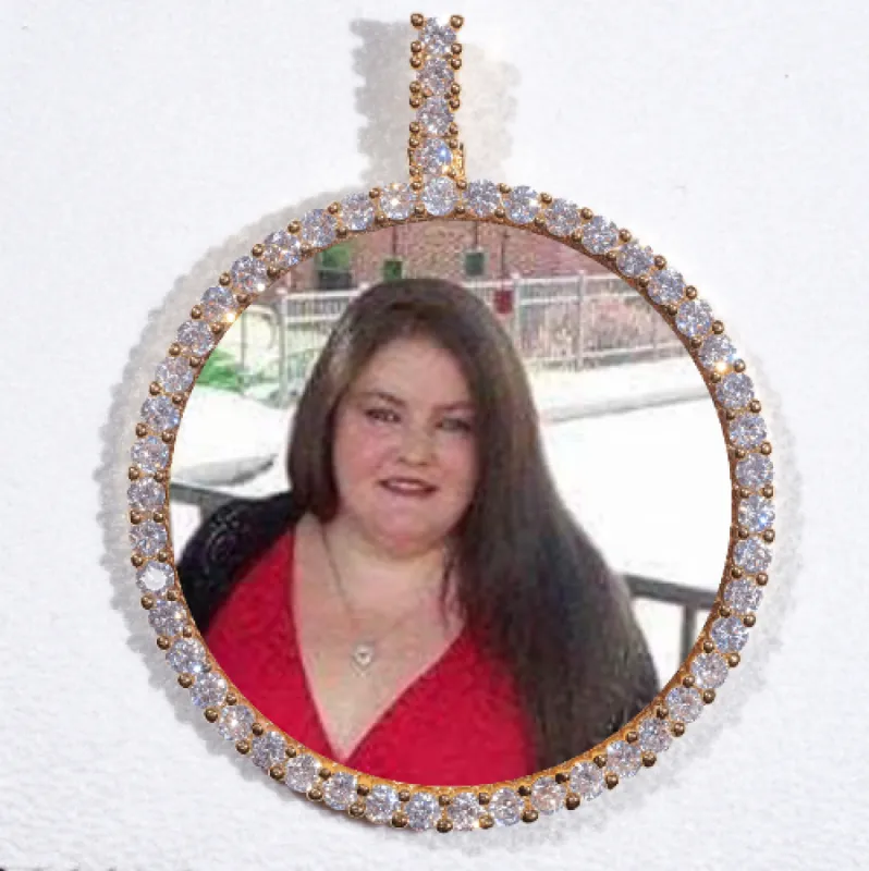 LARGE 3D CIRCLE CUSTOM PICTURE PENDANT sold by The GUU Shop