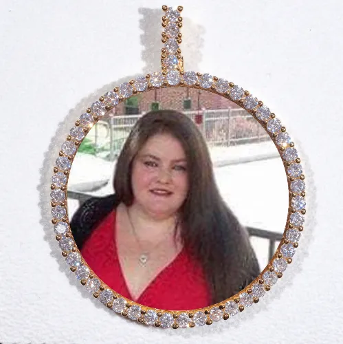 LARGE 3D CIRCLE CUSTOM PICTURE PENDANT sold by The GUU Shop