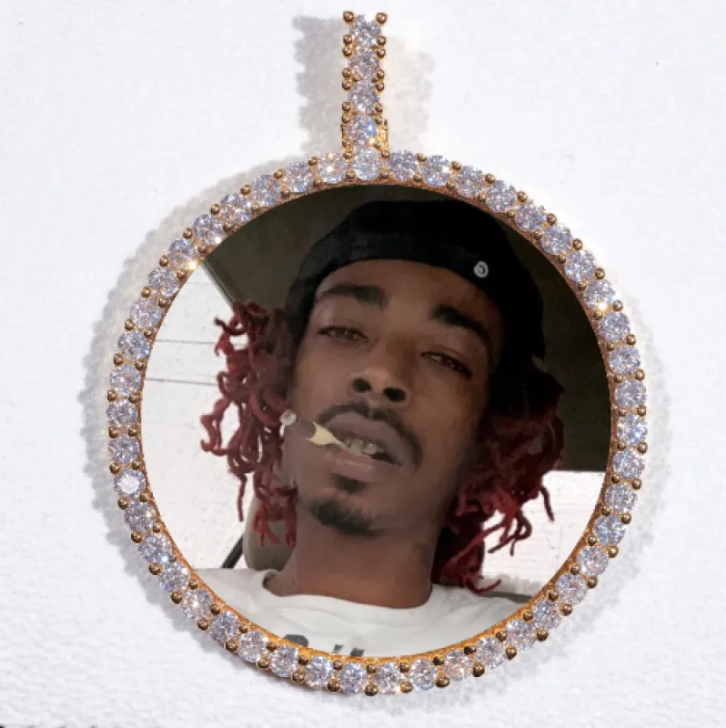 LARGE 3D CIRCLE CUSTOM PICTURE PENDANT made by The GUU Shop