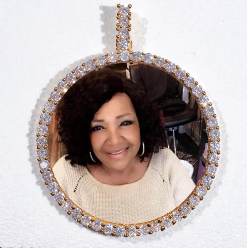 LARGE 3D CIRCLE CUSTOM PICTURE PENDANT sold by The GUU Shop