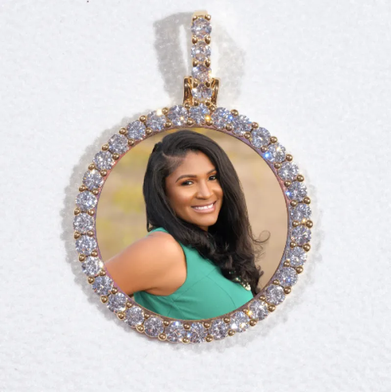 3D CIRCLE CUSTOM PICTURE PENDANT SMALL SIZE sold by The GUU Shop