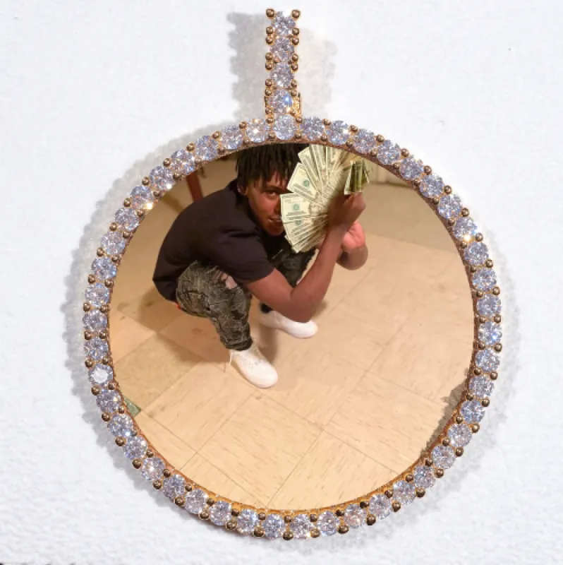 LARGE 3D CIRCLE CUSTOM PICTURE PENDANT sold by The GUU Shop