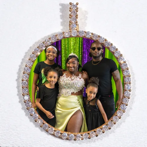 LARGE 3D CIRCLE CUSTOM PICTURE PENDANT sold by The GUU Shop