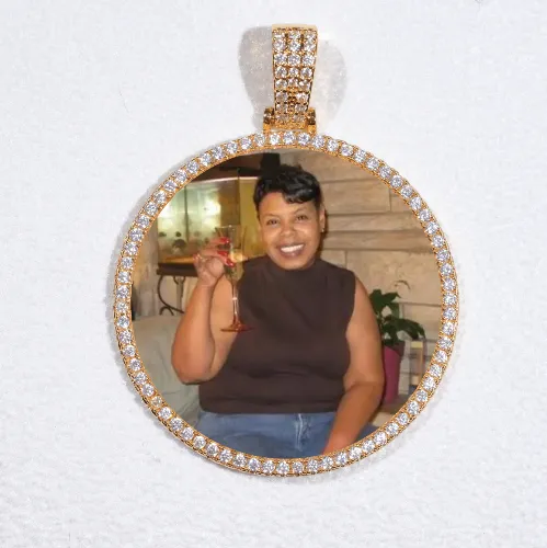 MEDIUM 3D CIRCLE CUSTOM PICTURE PENDANT sold by The GUU Shop