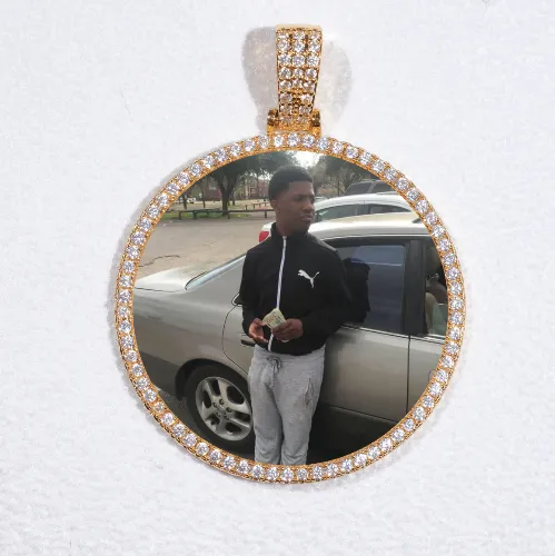 MEDIUM 3D CIRCLE CUSTOM PICTURE PENDANT sold by The GUU Shop