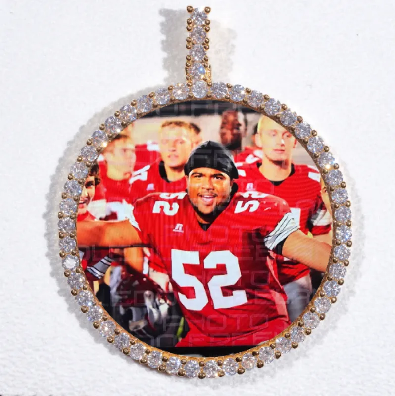 LARGE 3D CIRCLE CUSTOM PICTURE PENDANT sold by The GUU Shop