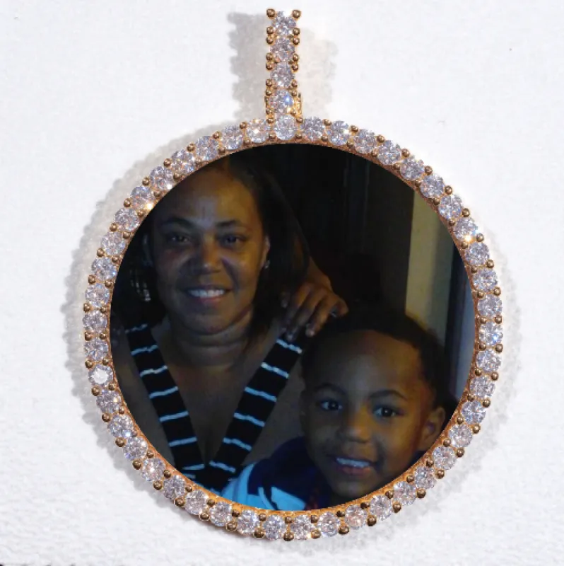 LARGE 3D CIRCLE CUSTOM PICTURE PENDANT sold by The GUU Shop