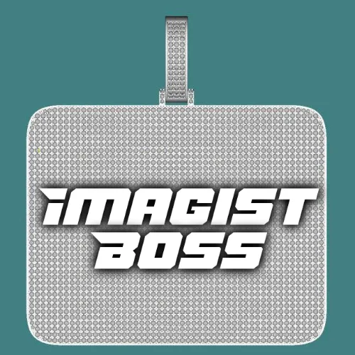 CUSTOM LETTER NECKLACE 3D BIG SQUARE sold by The GUU Shop